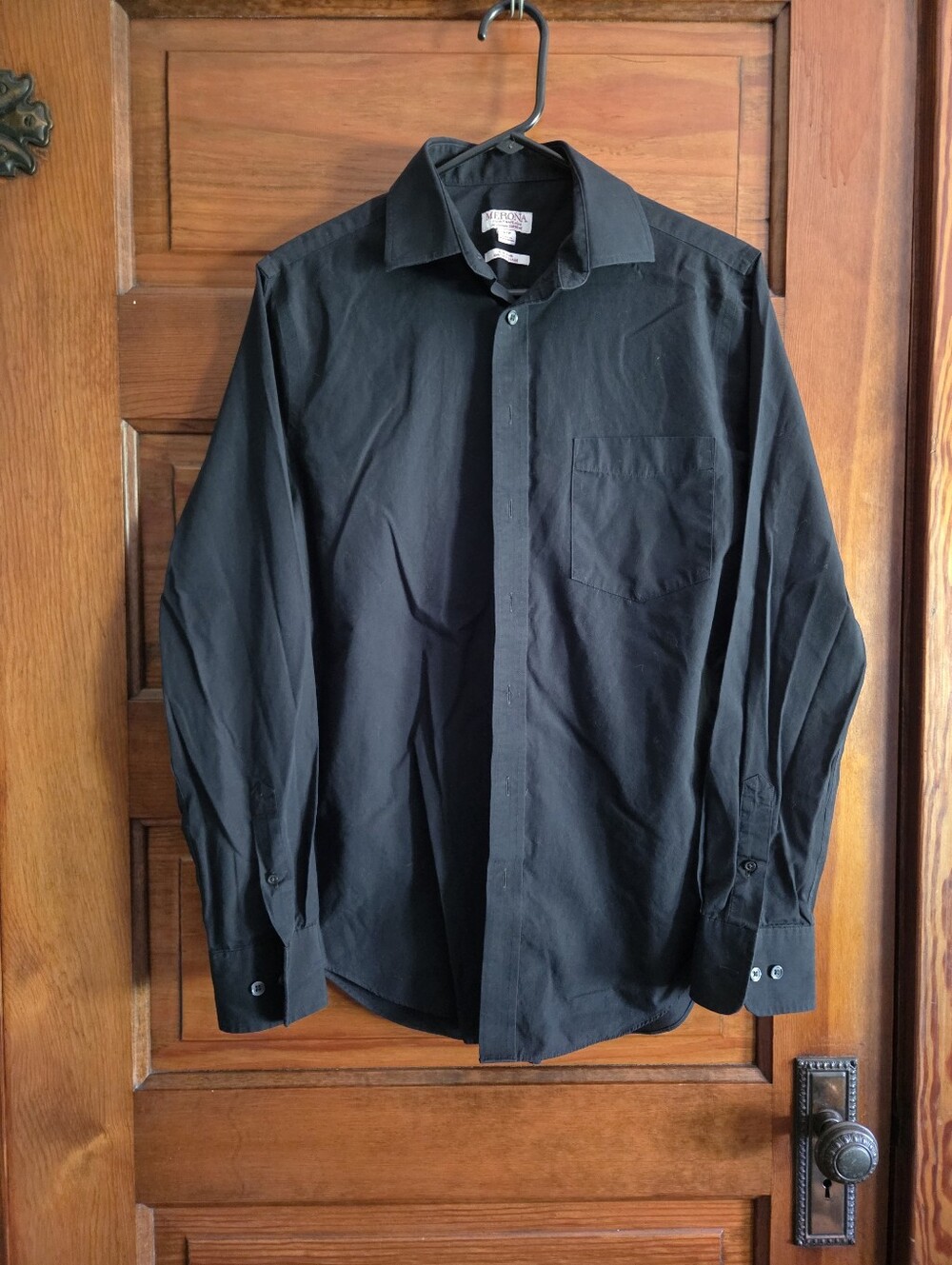 Merona Black Men’s Dress Shirt Size Small